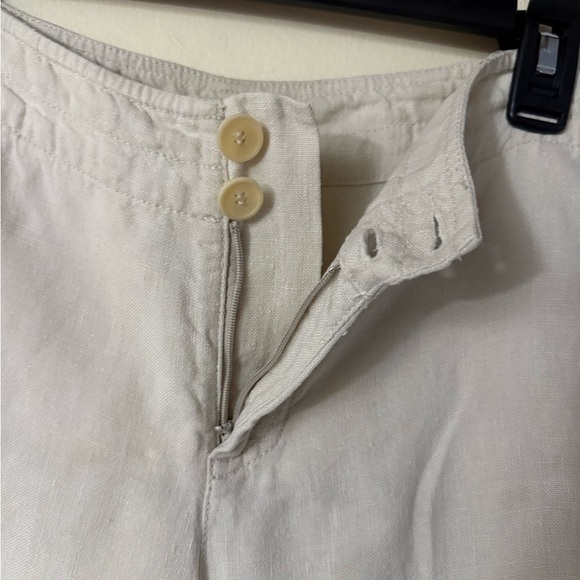 Eileen Fisher Off-White Pants, size PM (medium petite?), 100% Irish linen - Picture 5 of 9
